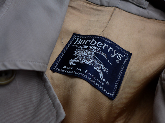 1980s Vintage Burberrys Stain Collar Coat (Balmacaan Coat