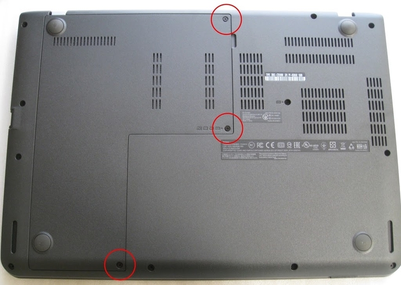 ThinkPad E450 SSD換装 - モンキーに警告