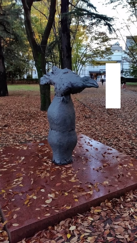 柳原義達《道標・カラス》1968年,府中の森公園_20151115撮影