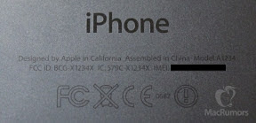 iPhone5Sプロトタイプの背面
