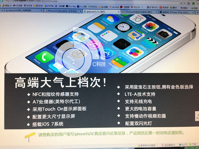 China Telecom iPhone5S 5C Web Site