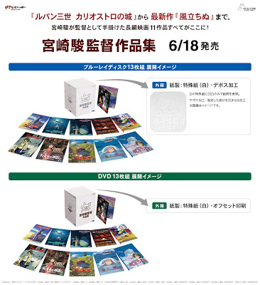 宮崎駿監督作品集 Box Dvd Boxが予約開始 6月18日発売 カリオストロの城 から 風立ちぬ まで11作品収録 こぼねみ