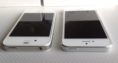 iPhone5とiPhone4Sの本体上部