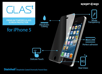 SPIGEN SGP iPhone5 シュタインハイル GLAS.t リアルスクリーンプロテクター