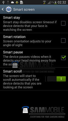 Samsung GALAXY S IV Smart Screen