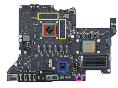 新型iMac 5K Retinaのロジックボード