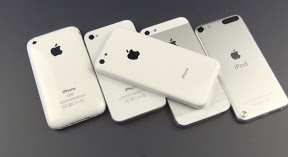 iPhone 5C rear shell compared to older iPhone models and iPod touch DetroitBORG