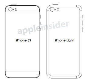 iPhone5SとiPhone廉価版の図面