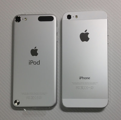 iPod touch第5世代とiPhone5：背面