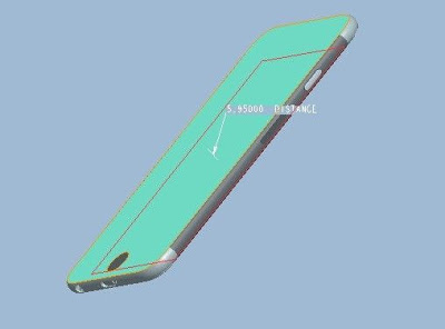  Foxconn Surfaceから入手したとされる4.7インチiPhone 6のレンダリング