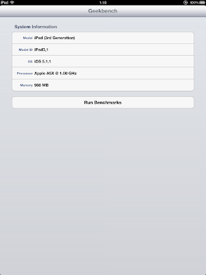 iPad3 Geekbench SystemInfo