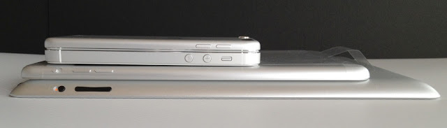 iPad mini、iPad3、iPod touch第5世代、iPhone5の側面比較