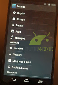 Nexus5 Screen Shot Settings TuttoAndroid.it