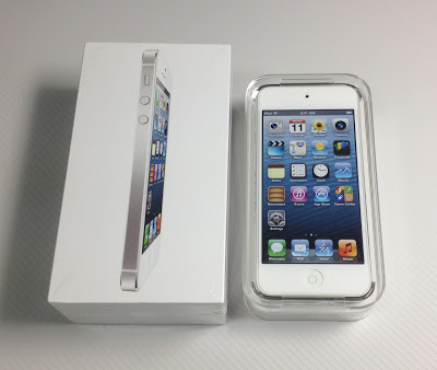 iPhone5とiPod touch第5世代のパッケージ