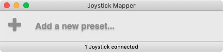 Joystick Mapper - Add new preset