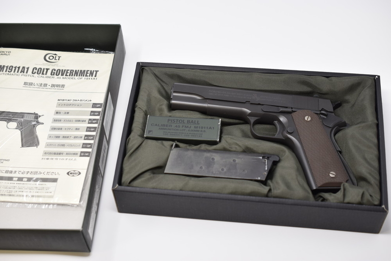 V21 TANAKA M1911A1 ガスガン　ガス漏れあり WA] コルトガバメント M1911A1 HW 塗装イタミ ガス漏れ (訳あり